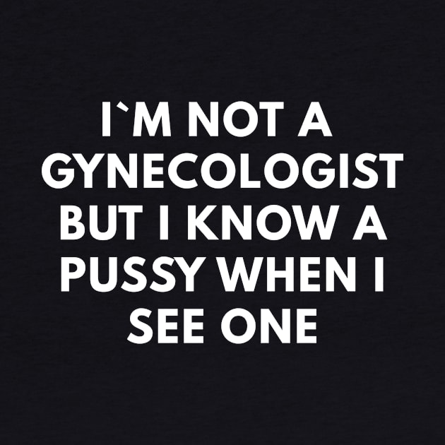 I`m Not A Gynecologist But I Know A Pussy When I See One by Express YRSLF